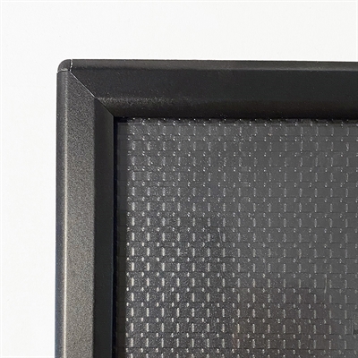 Photo klapramme med bagstøtte, alu/sort, 14 mm profil, A4