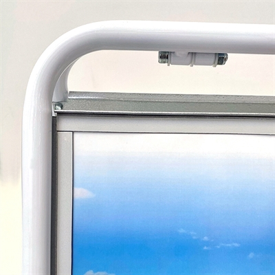APET frontplade med magnet, 50 x 70 cm, med hvid trykt kant