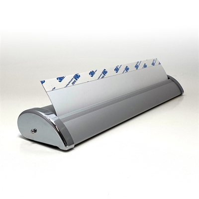 Mini Roll-up, enkeltsidet kassette, sølv, A3, inkl. banner og print