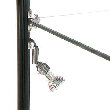 Vitrine glasskab - Showcase Tower Duo glasmontre med underskab, LED lys og lås - sort