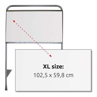 Estate Sign XL, mæglerskilt med enkeltsidet print på 3 mm AluBond plade