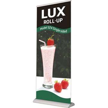 Lux Roll-up enkeltsidet - 120x230 cm - sølv