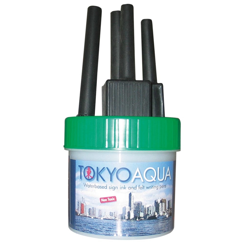 Tokyo Aqua, sæt med 4 filtpenne, grøn