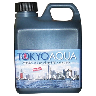 Tokyo Aqua Skilteblæk, 1 liter, sort