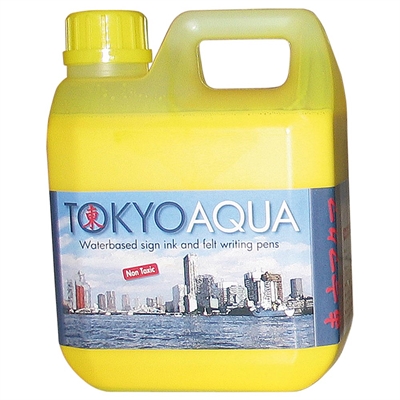 Tokyo Aqua Skilteblæk, 1 liter, gul