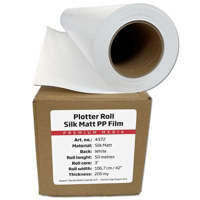 Plotter Roll Silk Matt PP Film