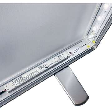 LED-Tex lysvæg, dobbeltsidet, 100 x 200 cm