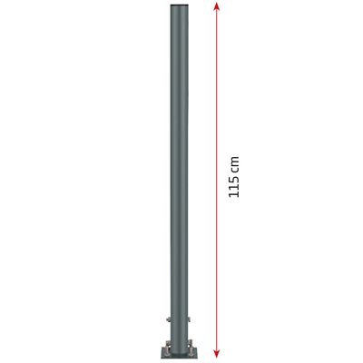 Pole Stand, 115 cm, mørkegrå, til dispensere