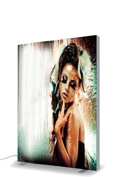 CROWN LED Textile Light Box Double sided. Visible banner 150x210cm - Without bases